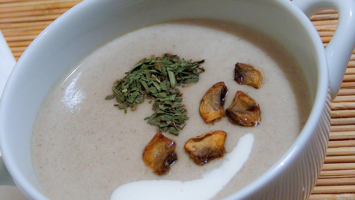 Esta crema de champiñones light es ideal para adelgazar