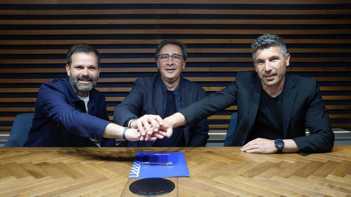 Juan Carlos Andrés, Loren Juarros y Juanfran Funes serán los pilares del Málaga CF en Primera.