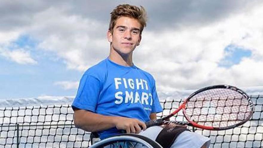 De la Puente, jugador profesional de tenis adaptado y campeón de Grand Slam