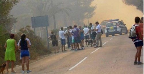 El incendio de Xàbia afecta ya a 439 hectáreas, de las que 413 son forestales