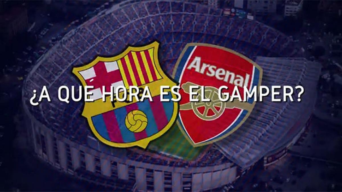 Horario mundial del Barça - Arsenal en el Gamper