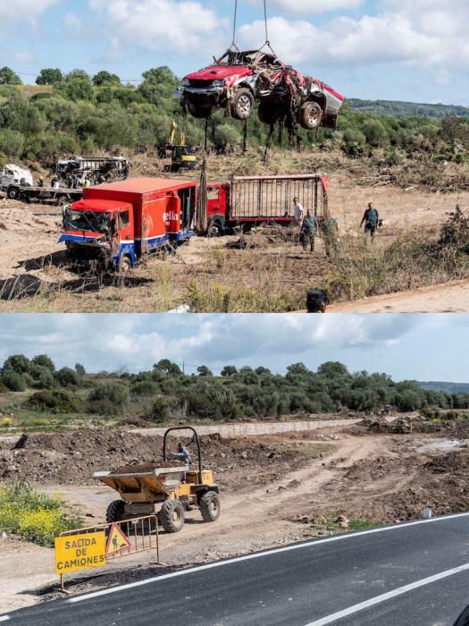 Sant Llorenç des Cardassar tras las inundaciones y seis meses después