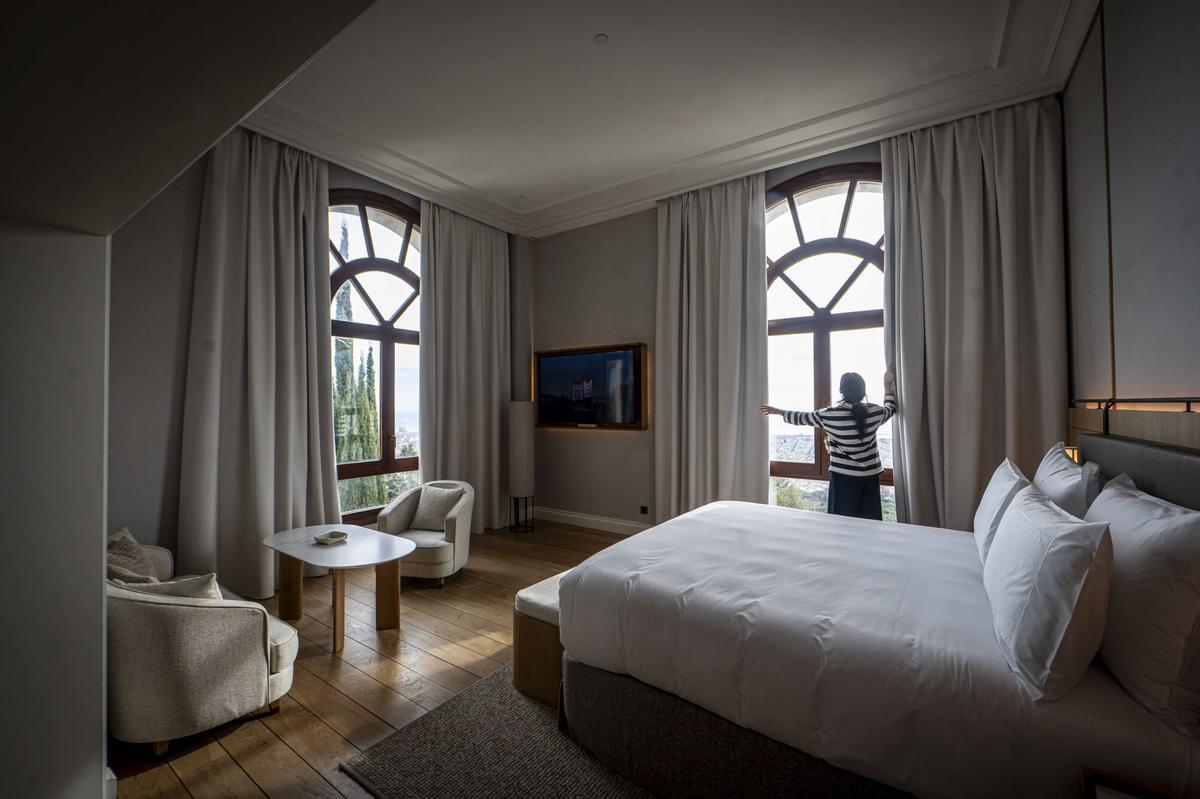Una de las habitaciones del recienteme reabierto Mett, antes Gran Hotel La Florida, en el Tibidabo.