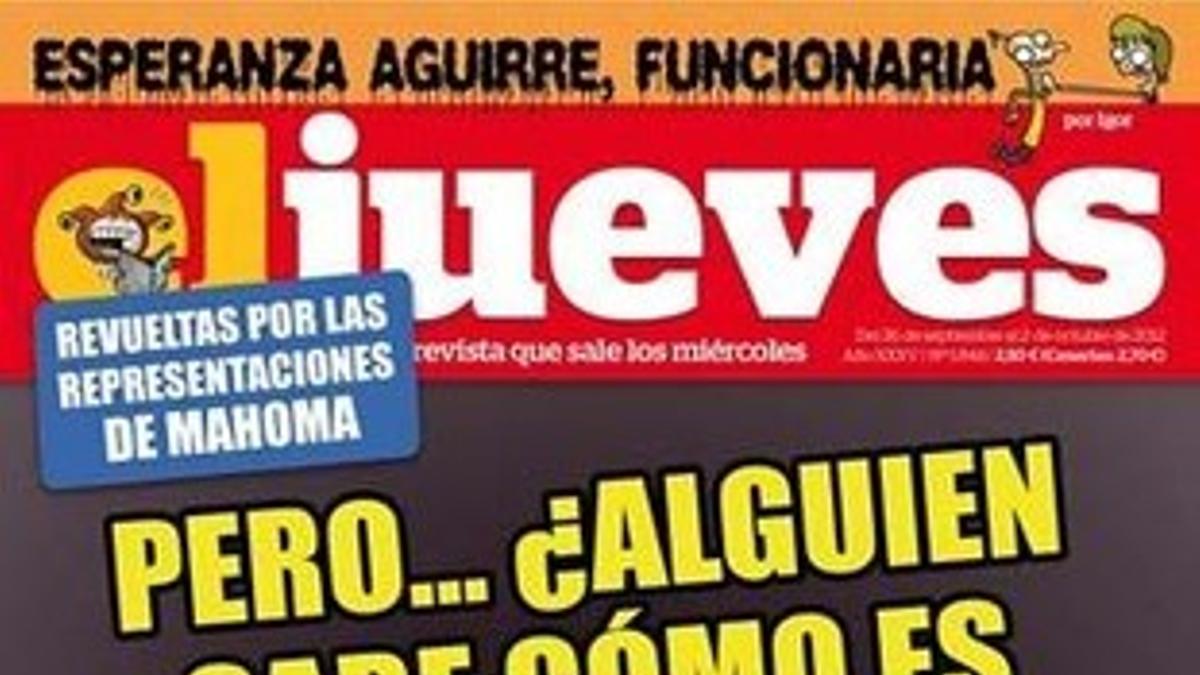 La portada del semanario 'El Jueves'.