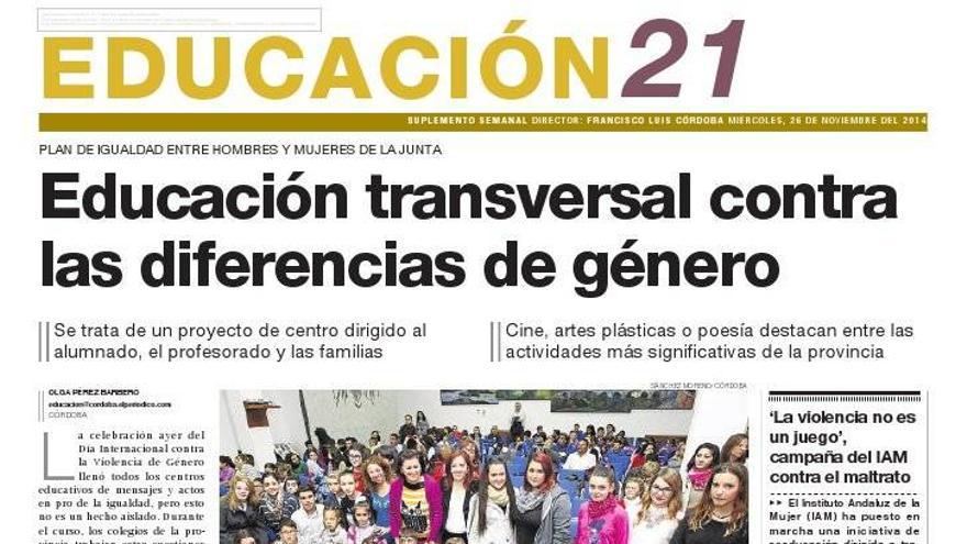 Educación transversal contra las diferencias de género