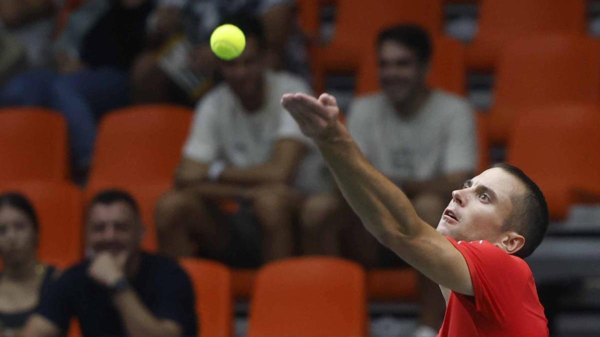 Laslo Djere dio el 2-0 y la victoria a Sebia al ganar al coreano Soonwoo Kwon.