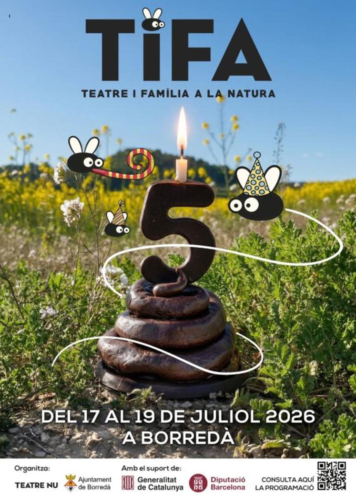Cartell promocional amb la imatge de la tifa de xocolata de l'edició del festival TIFA 2026