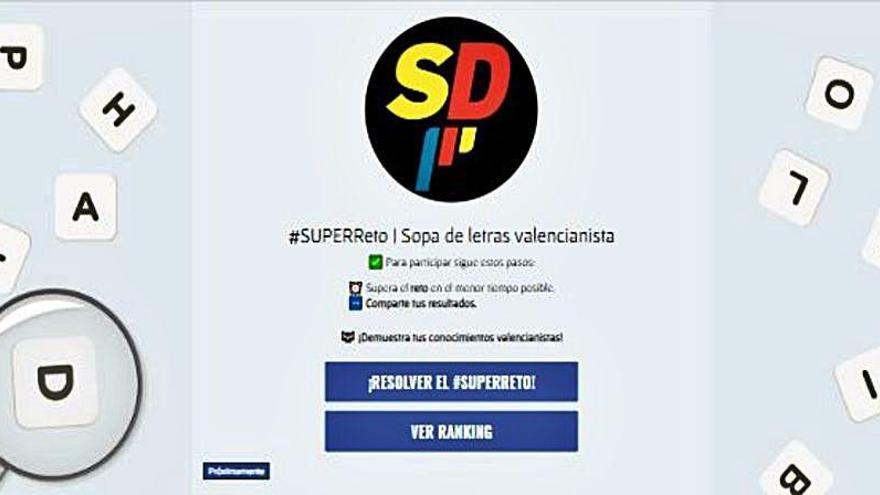 #SUPERReto difícil: ¿Una sopa de letras valencianista?