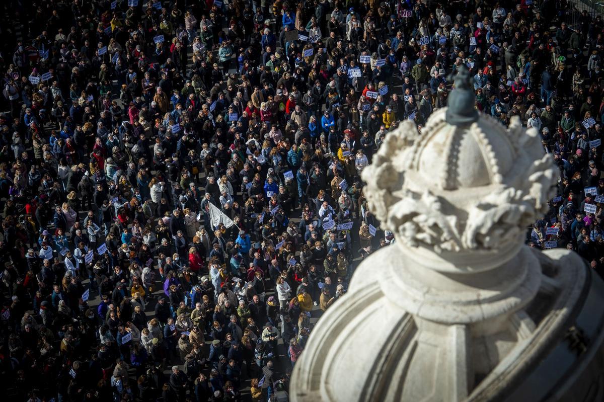 Manifestación en defensa de la sanidad pública en Madrid