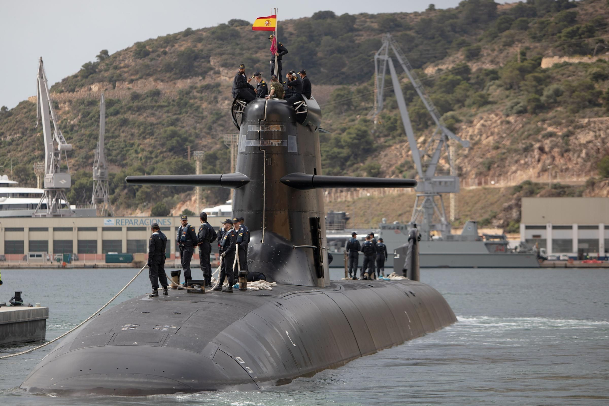 Así ha sido la visita del Rey Felipe VI en Cartagena para conocer el sumbarino S-81