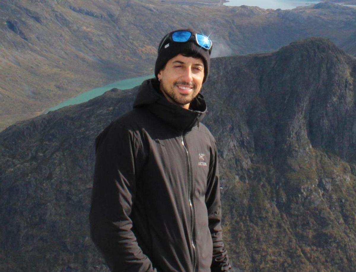 Adriano Sánchez, en Noruega, donde realizó una estadía posdoctoral en el centro.
