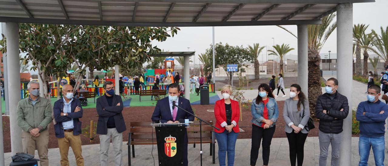 Inauguración del parque urbano de Las Rosas