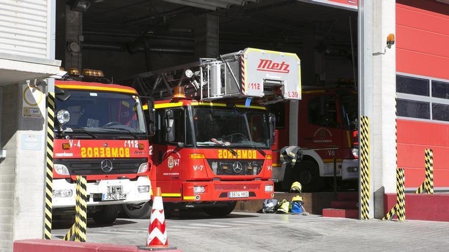 Los bomberos reaniman dos chihuahuas afectados por un incendio en Torrevieja
