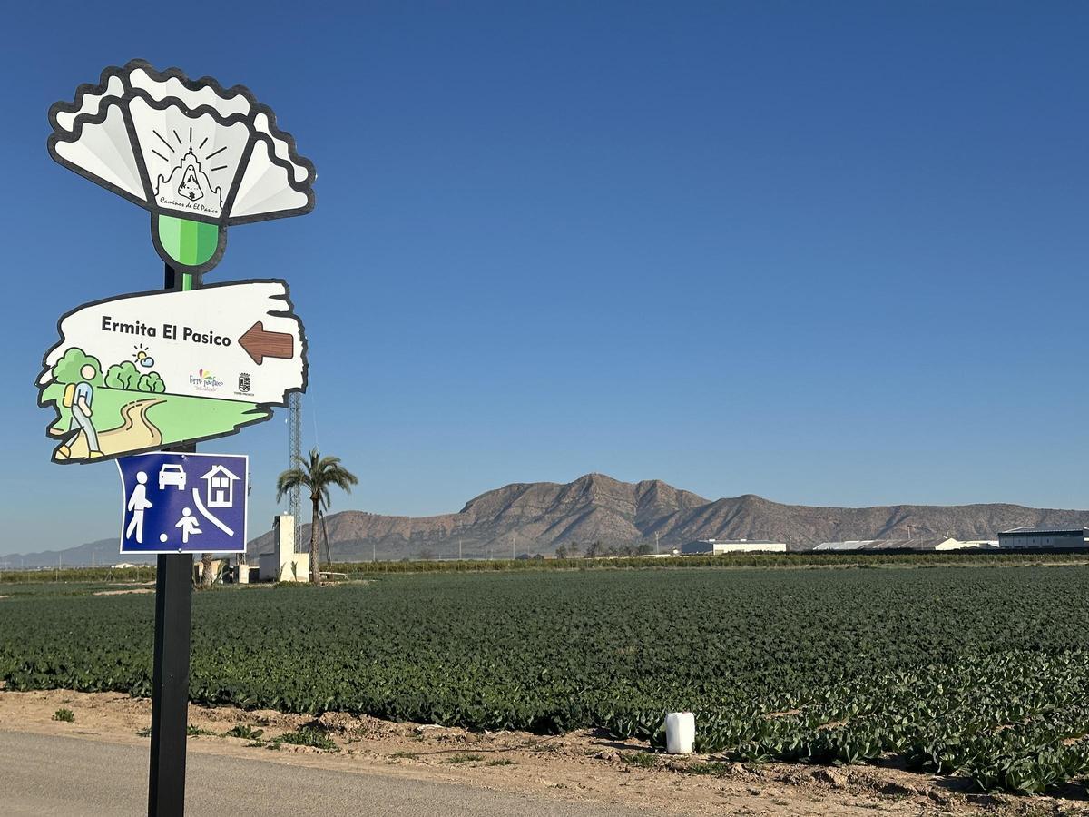 Cartelería presente en la ruta del clavel blanco (Dolores de Pacheco).