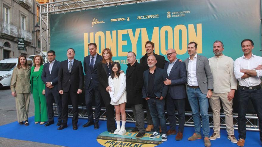 Ourense vivió su luna de miel con el cine en la ‘première’ gallega de “Honeymoon”