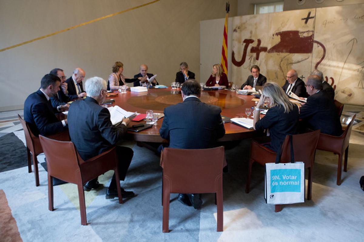 Reunió del Govern de la Generalitat, aquest dimarts.