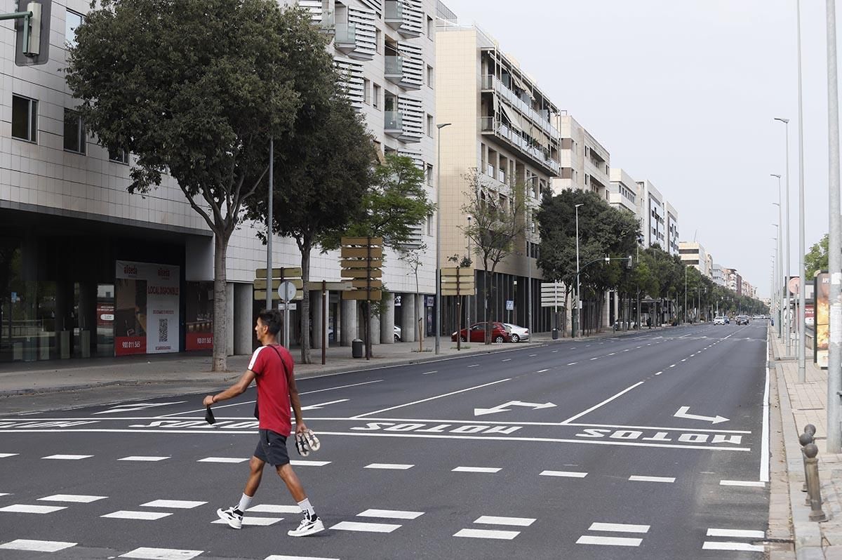 Córdoba vacía en el puente de agosto