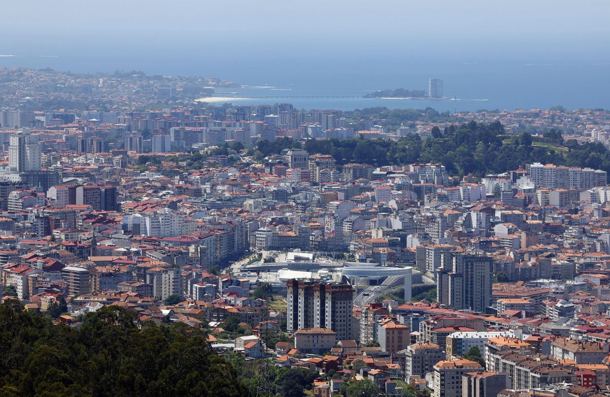 Vista general de la ciudad de Vigo.