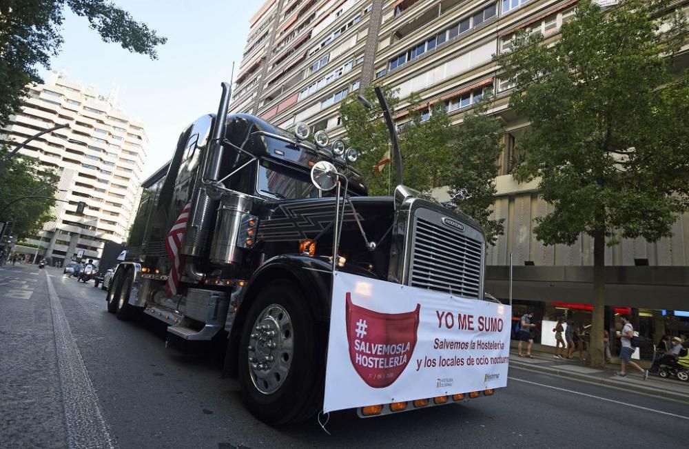 Los hoteleros toman Murcia para protestar contra las medidas del Gobierno regional