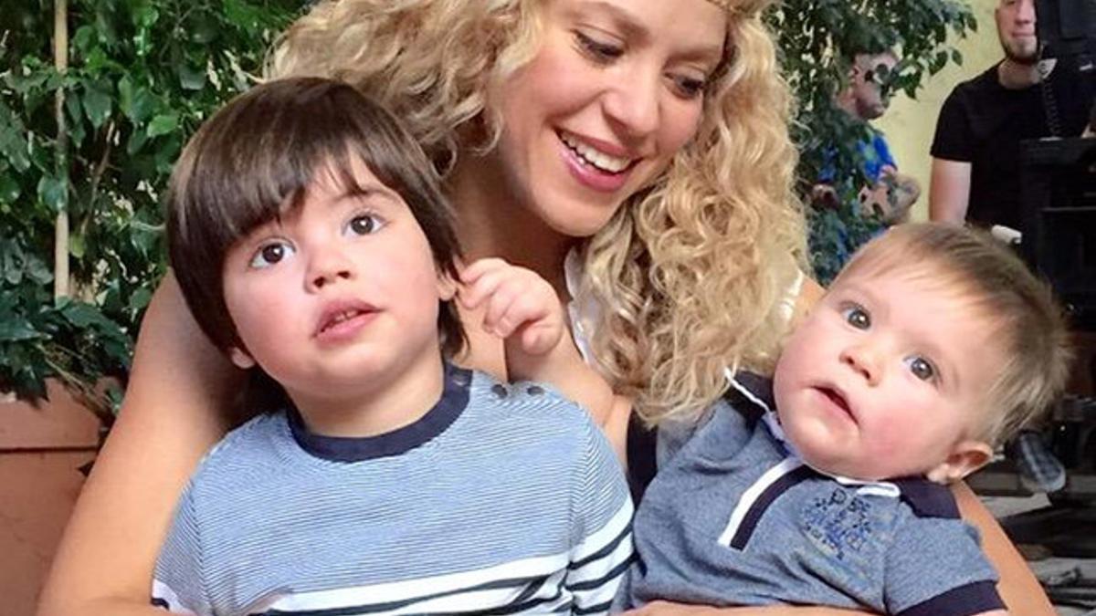 Shakira presume de hijos en Instagram