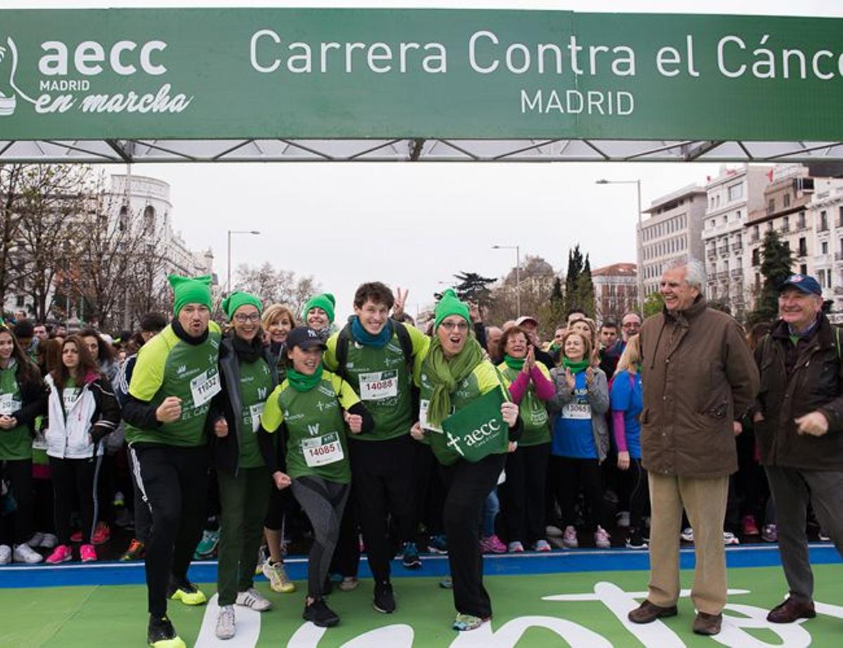 Familia Bosé en la IV Carrera contra el cáncer en Madrid