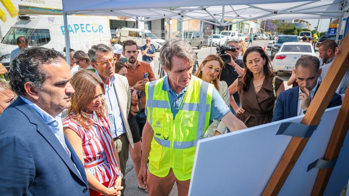 Las obras de la autovía del agua entre Torremolinos y Benalmádena llegan ya la 50%.