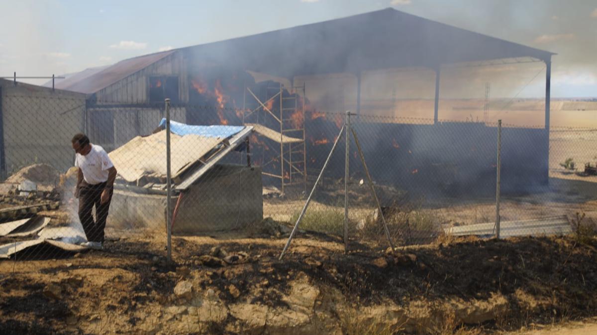 Incendio en Sanzoles.