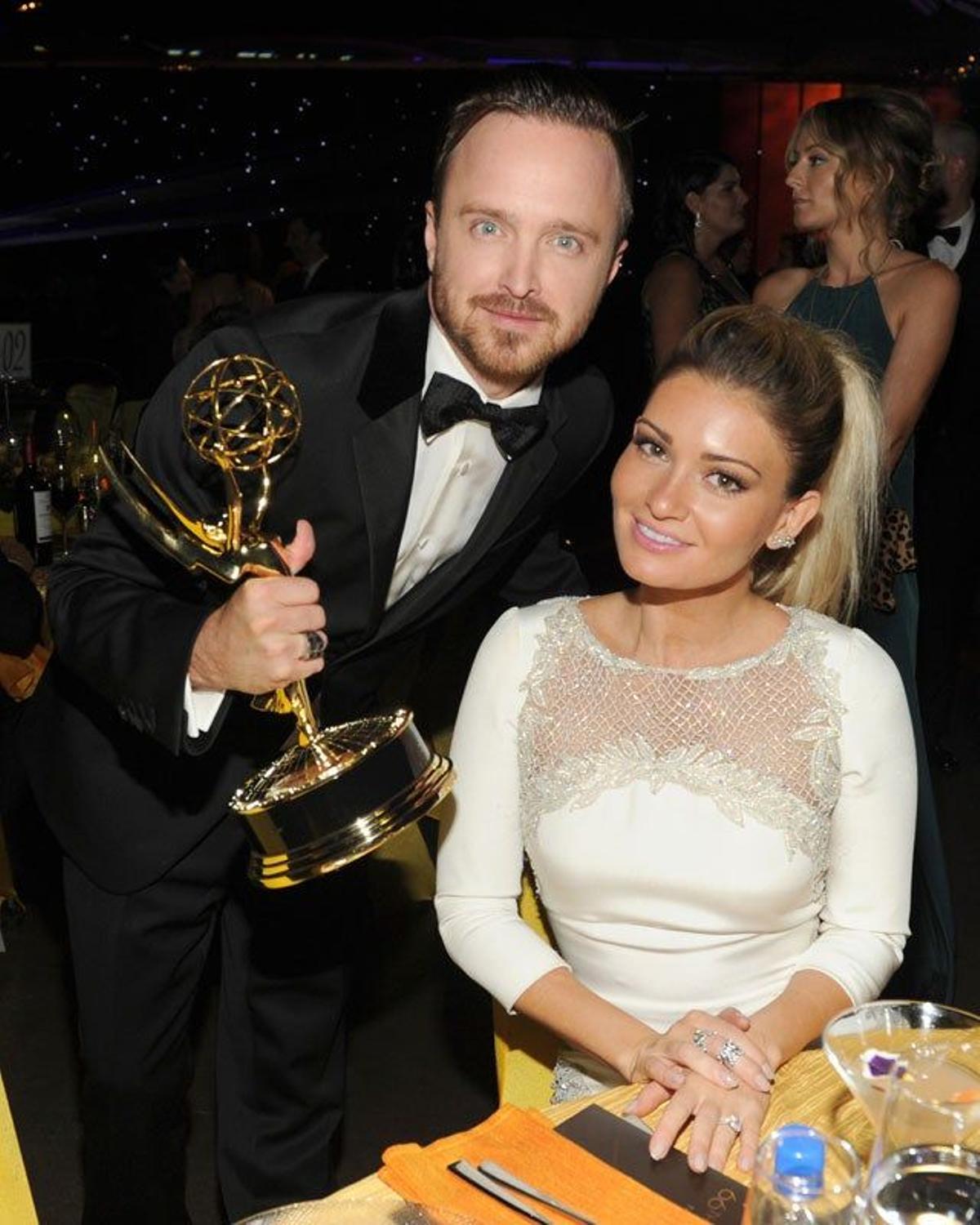 Aaron Paul y Lauren Parsekian