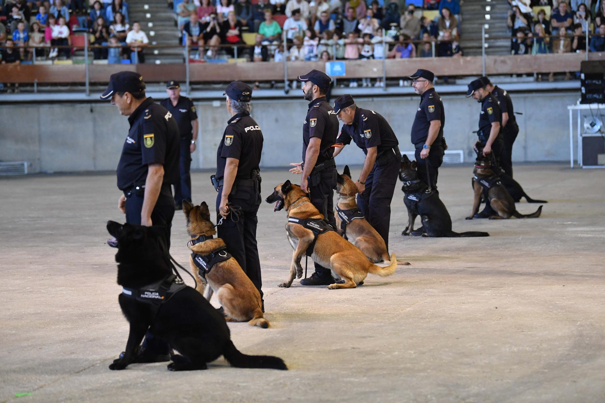 Exhibición de la Policía Nacional en el Coliseum de A Coruña