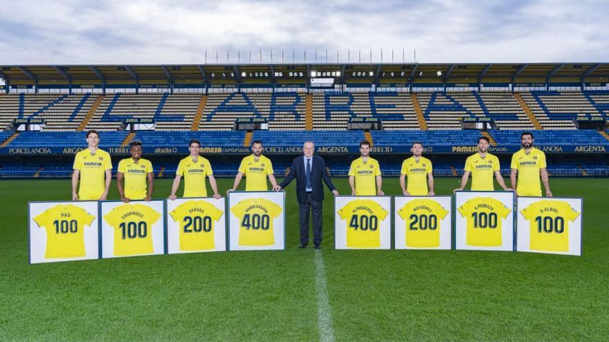 El Villarreal homenajea a sus centenarios