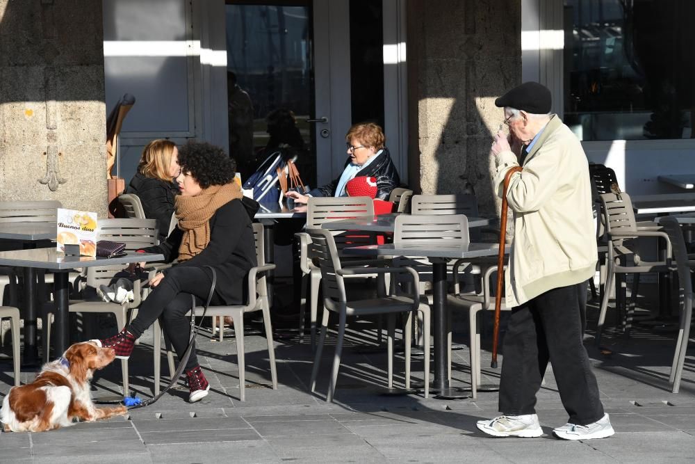 Las temperatuaras mínimas llegan a los 7º en A Coruña y los cielos permanecen despejados.