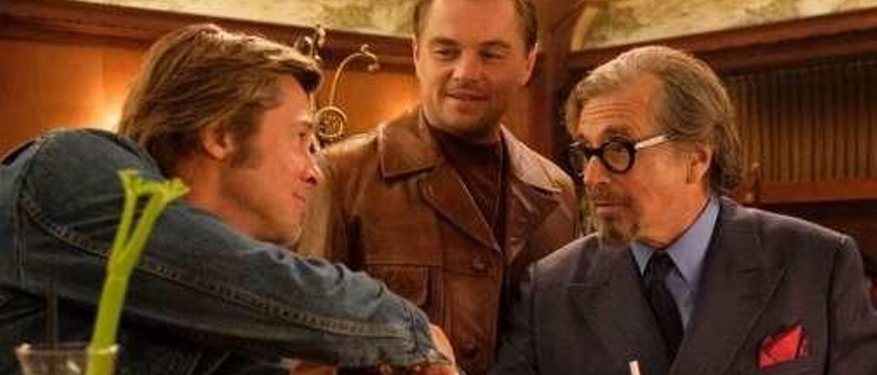 Brad Pitt, Leonardo DiCaprio y Al Pacino.