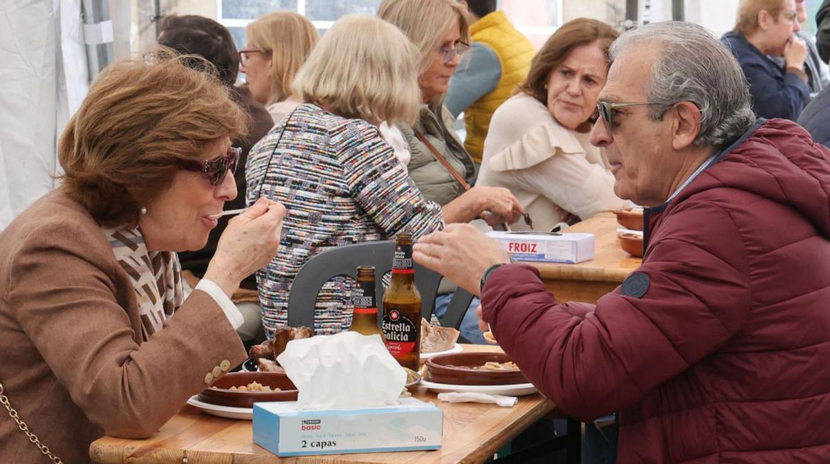 Bouzas “se puso las botas”... por la cuarta edición de la Festa dos Callos