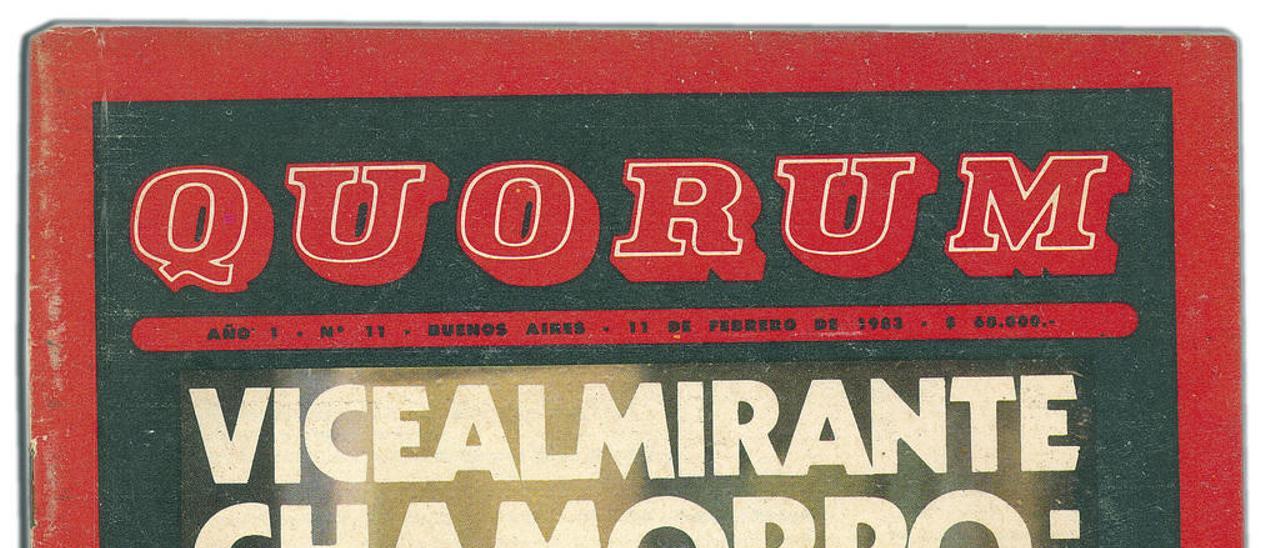 Portada de la revista Quorum (11 de febrero de 1983).