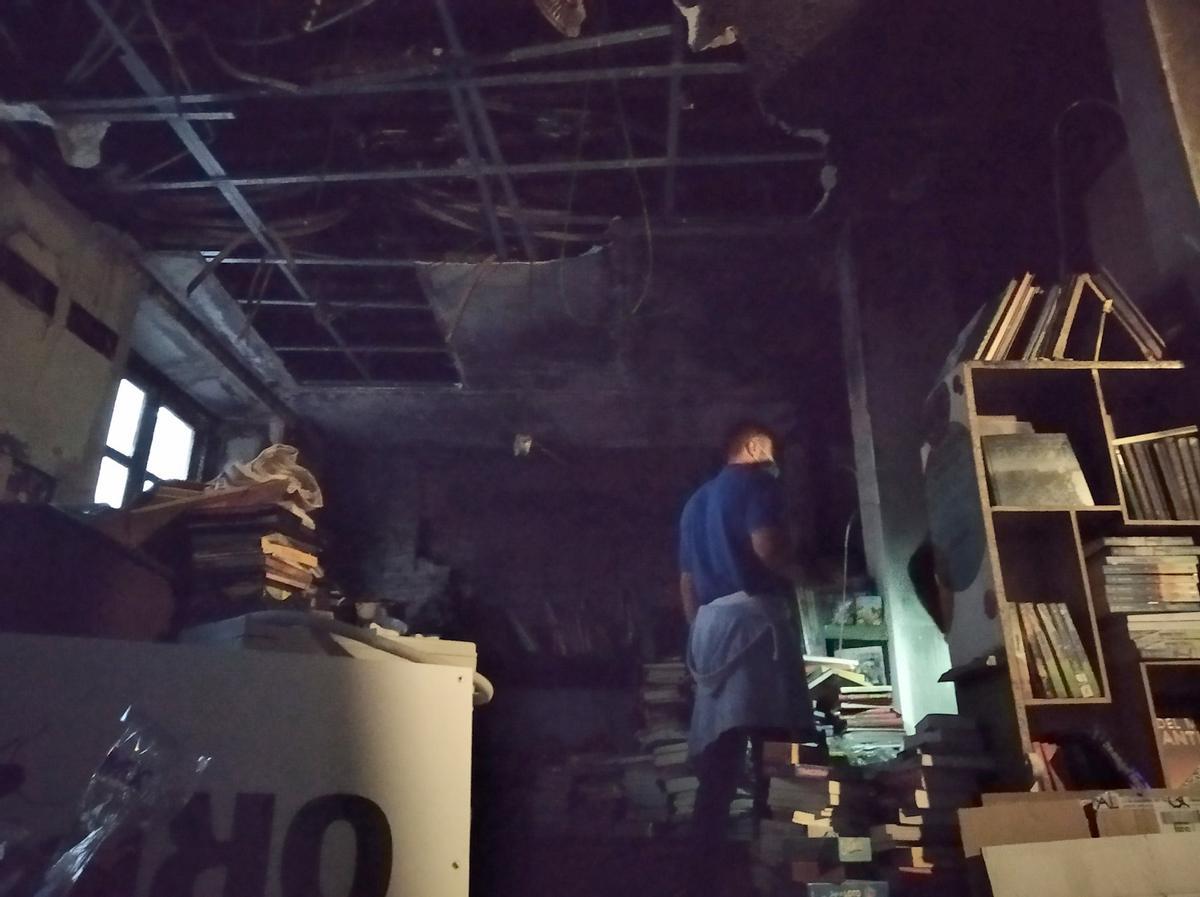 La planta primera de Proteo fue la más dañada por el incendio.