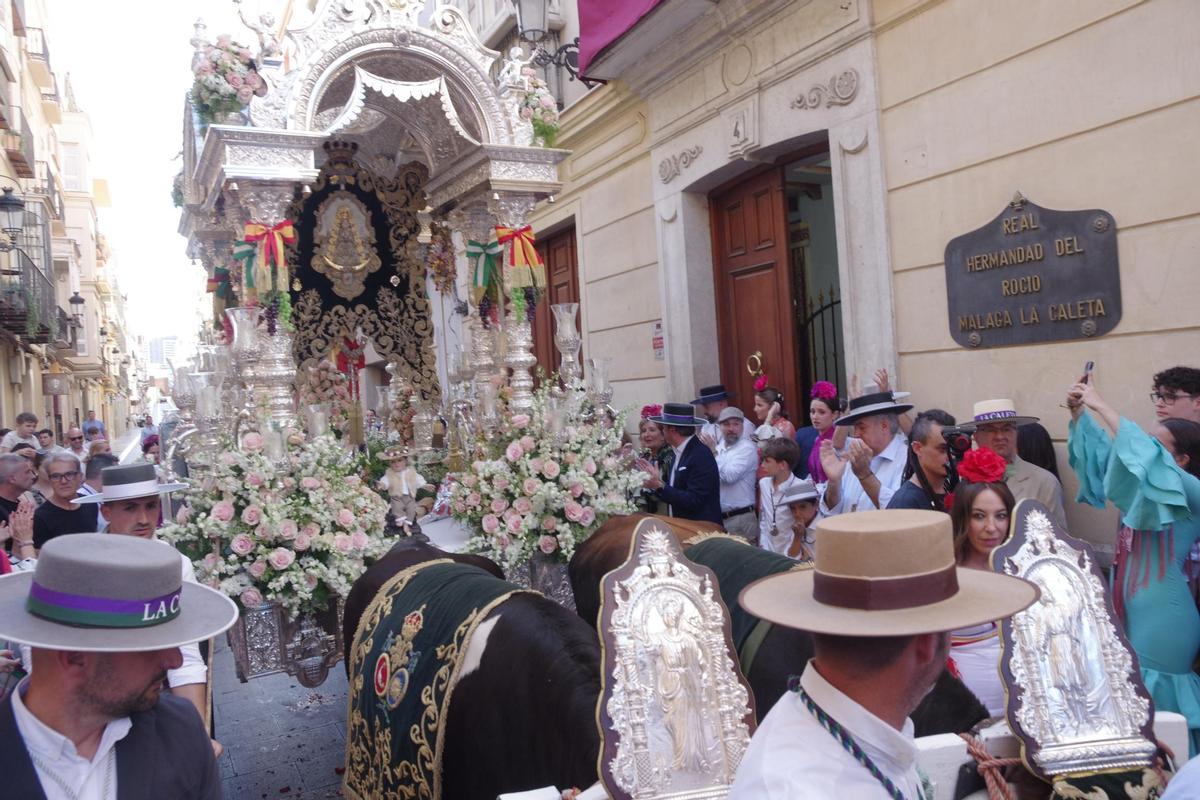 Fotos: La hermandad de Nuestra Señora del Rocío Málaga la Caleta emprende su Camino