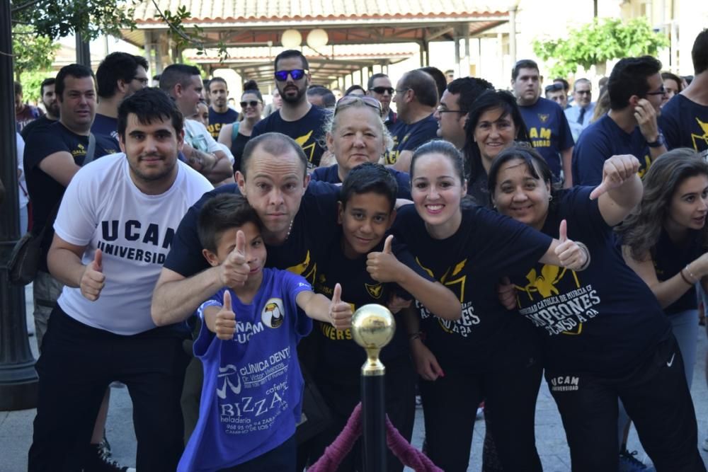 Celebración del ascenso a Segunda División A del UCAM