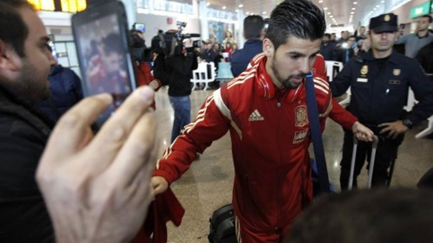 La selección española llega a Vigo.