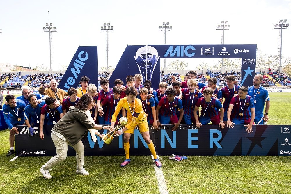 FC Barcelona i Athletic Club triomfen en la cloenda del MICFootball a Palamós