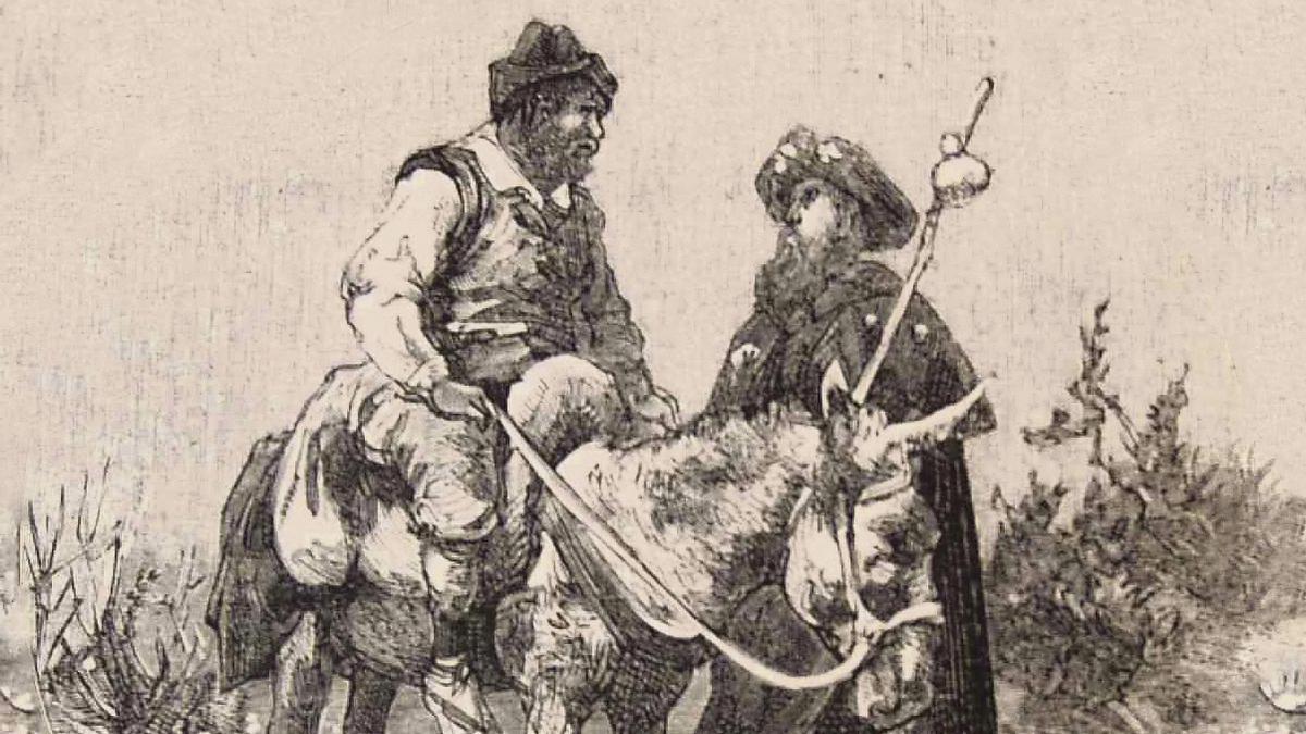 Sancho se encuentra con el moro Ricote (1880-1883)