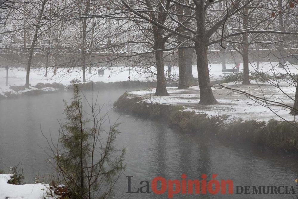 Nieve en las Fuentes del Marqués de Caravaca