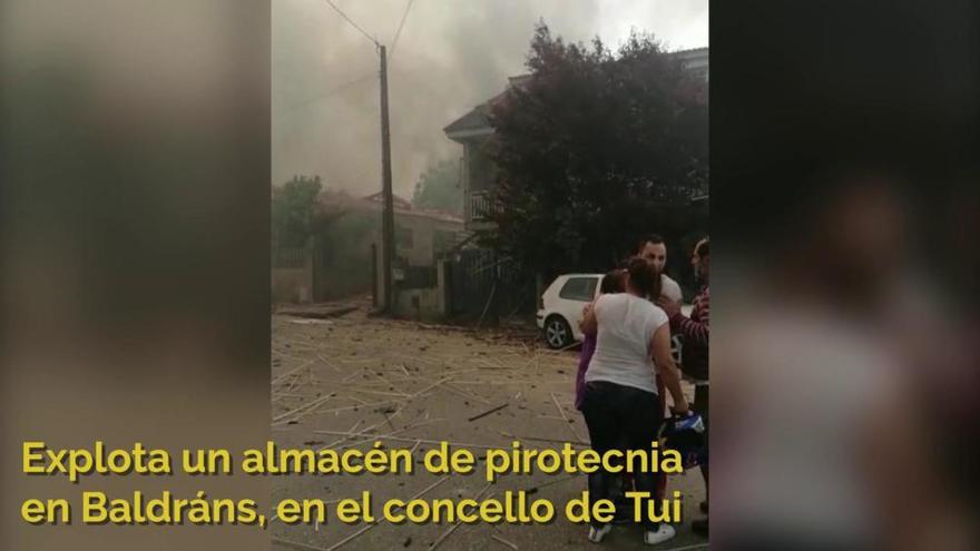 Así actuó la onda expansiva de la deflagración en Tui