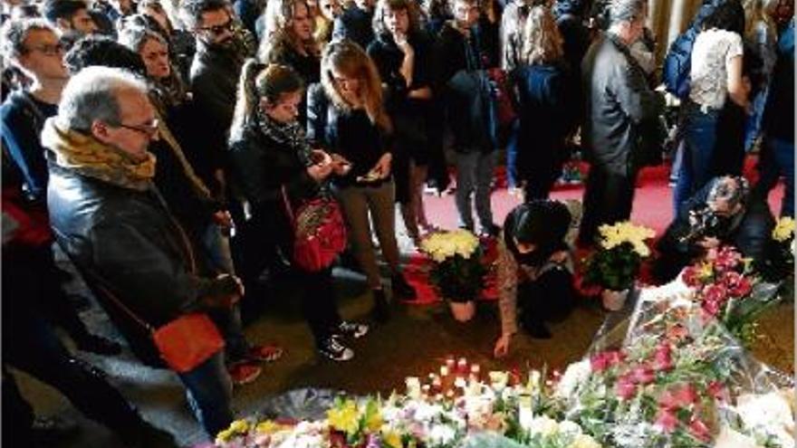 Acte d&#039;homenatge a les víctimes, ahir, a Barcelona