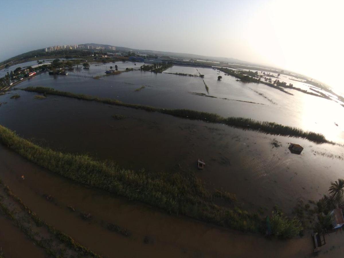 Vista aérea entre La Marina y Guardamar.