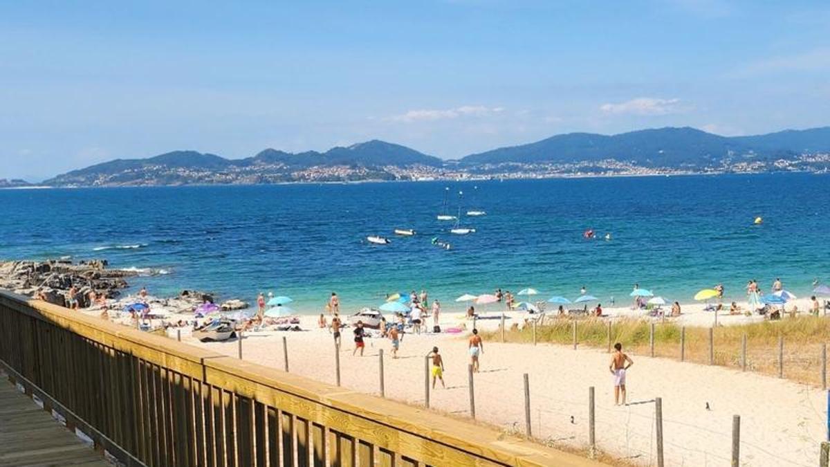 Playa de A Fontaíña en Vigo.