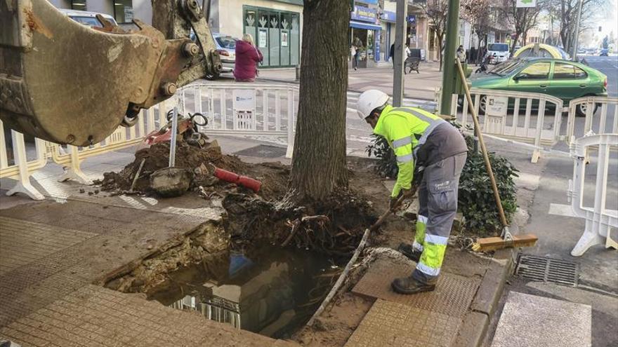 Una avería en Gil Cordero provoca cortes de agua en seis calles del centro