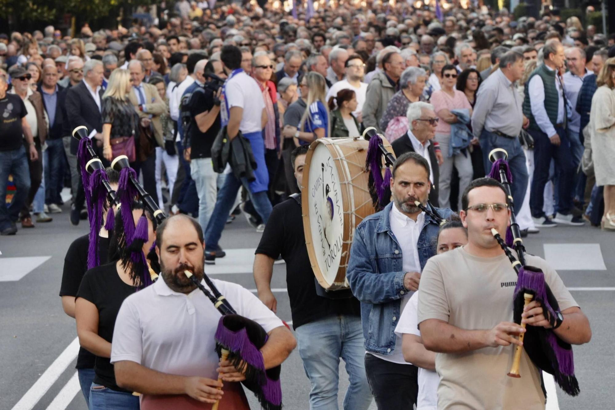 EN IMÁGENES: así fue la gran movilización contra el peaje del Huerna en Asturias