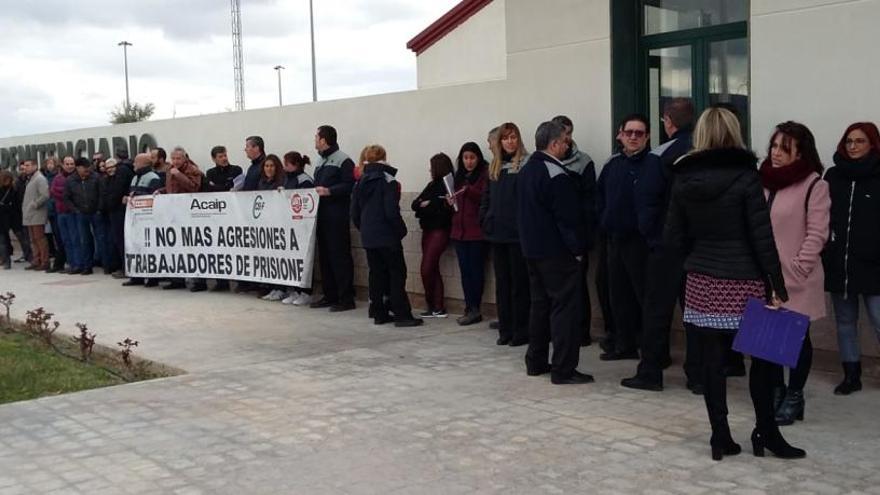 La concentración de esta mañana en la prisión de Villena