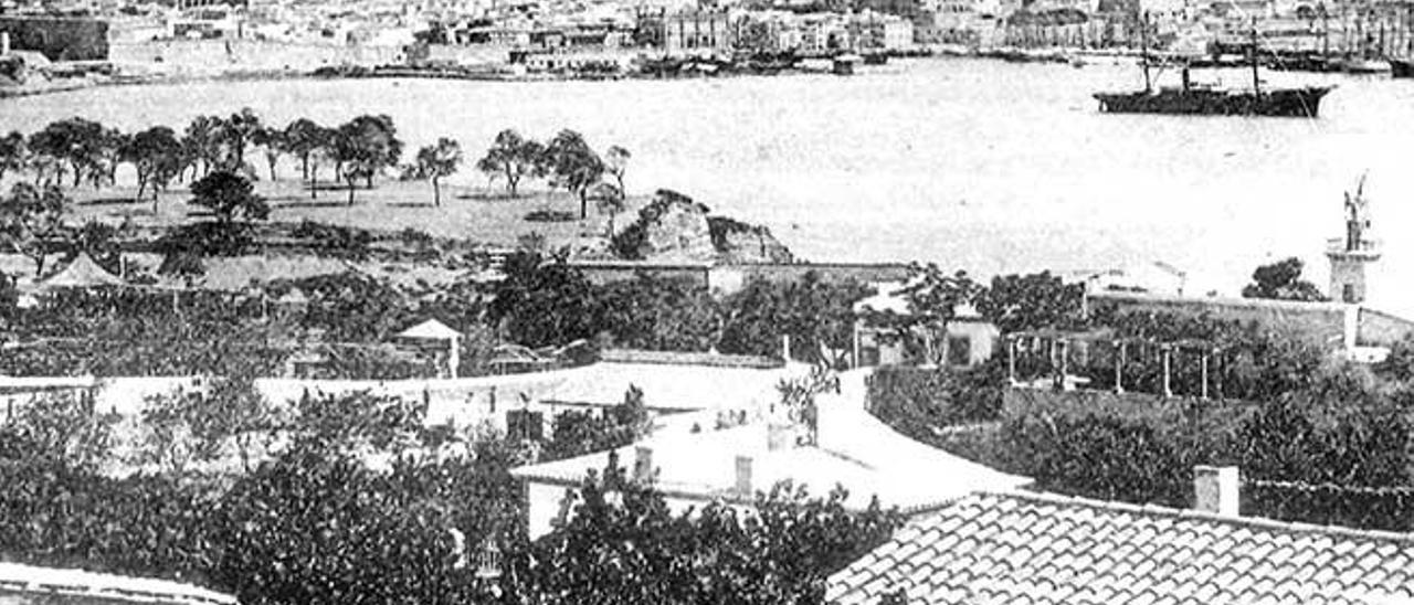 Vista de Palma antes de la gran eclosión urbanística.