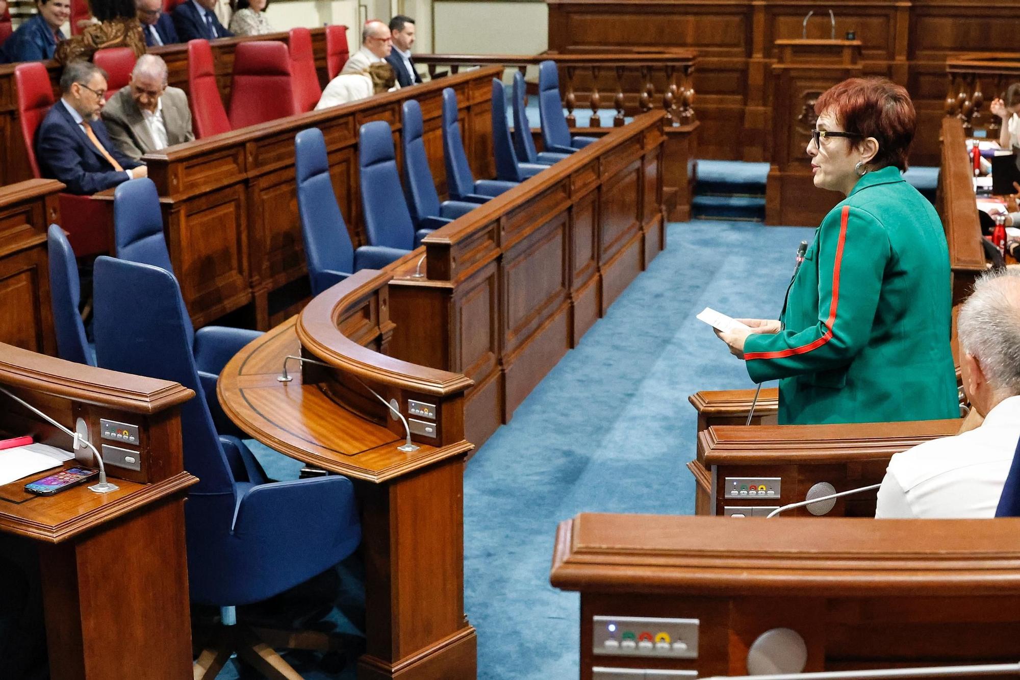 Pleno del Parlamento de Canarias, este miércoles